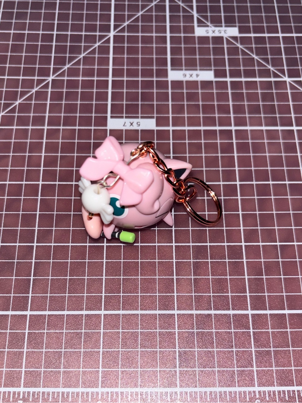Handmade Jigglypuff Keychain